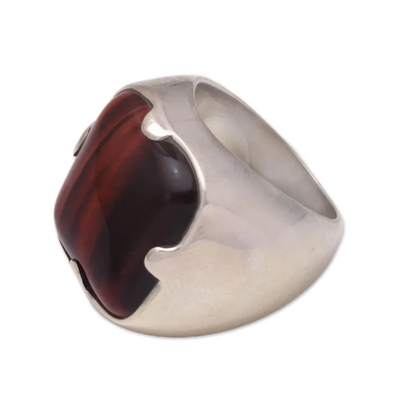 Sterling Silver 'Wild' Men's Ring