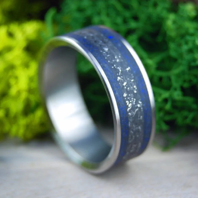 1977 Chevy | Men's Crushed Sodalite Stone & Titanium Wedding Ring