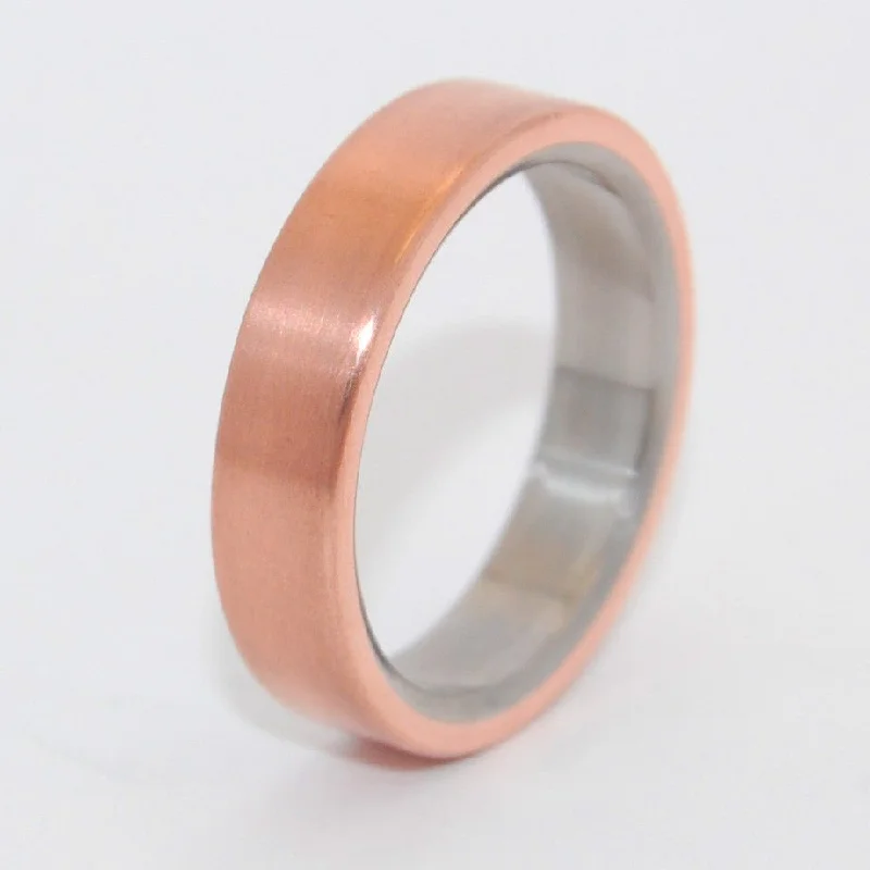 Allemande | Men's Copper & Titanium Wedding Ring