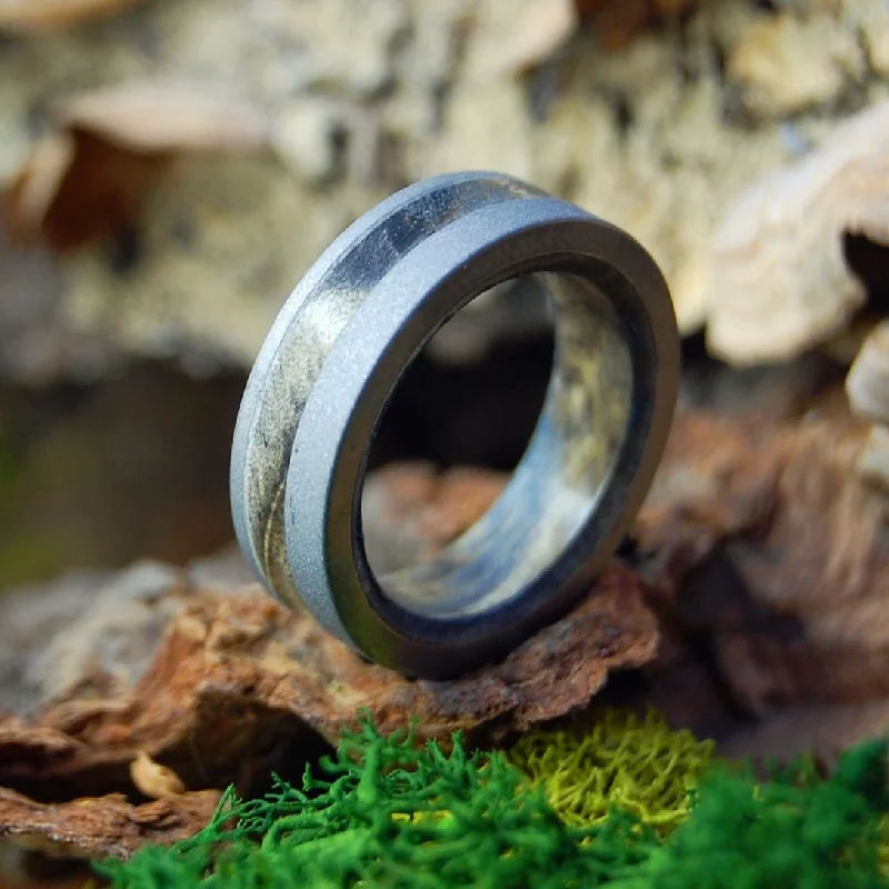 Buckeye Grove | Men's Buckeye Wood & Titanium Wedding Ring