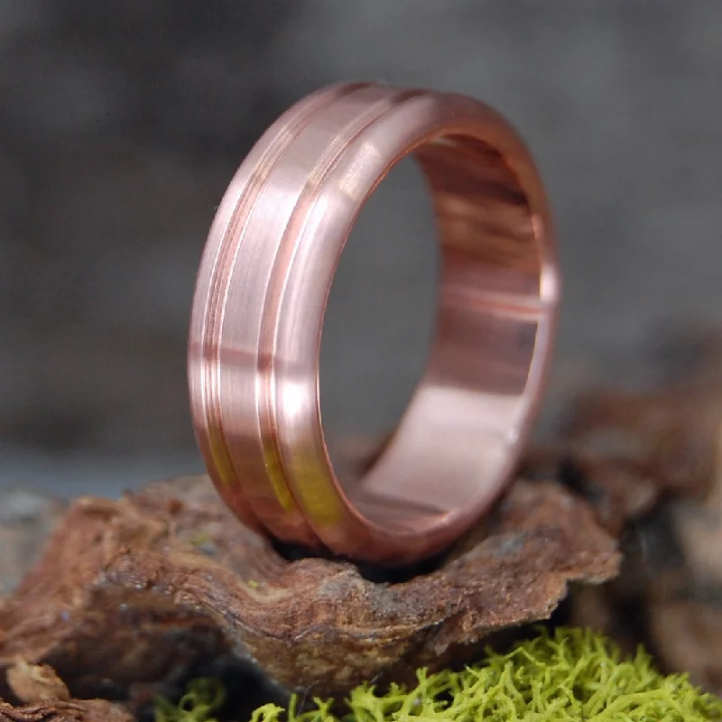 Copper Time | Men's Pure Copper Wedding Ring