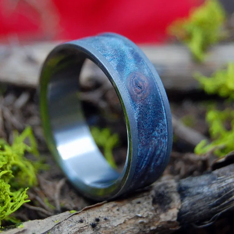 Of Cosmic Proportion | Men's Blue Maple & Titanium Wedding Ring