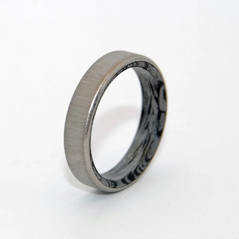 Cornerstone | Men's Titanium, M3 Mokume Gane & Unique Wedding Ring