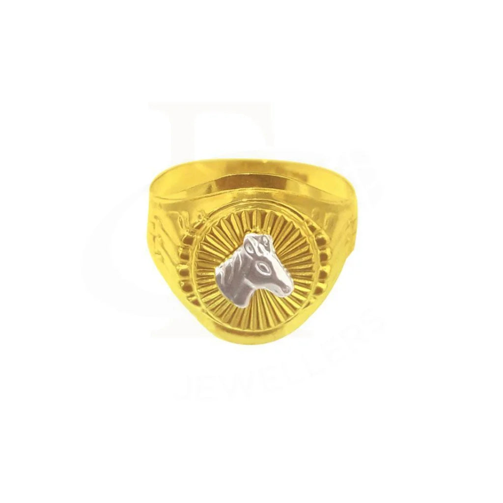 Gold Horse Men's Ring 18KT - FKJRN1847