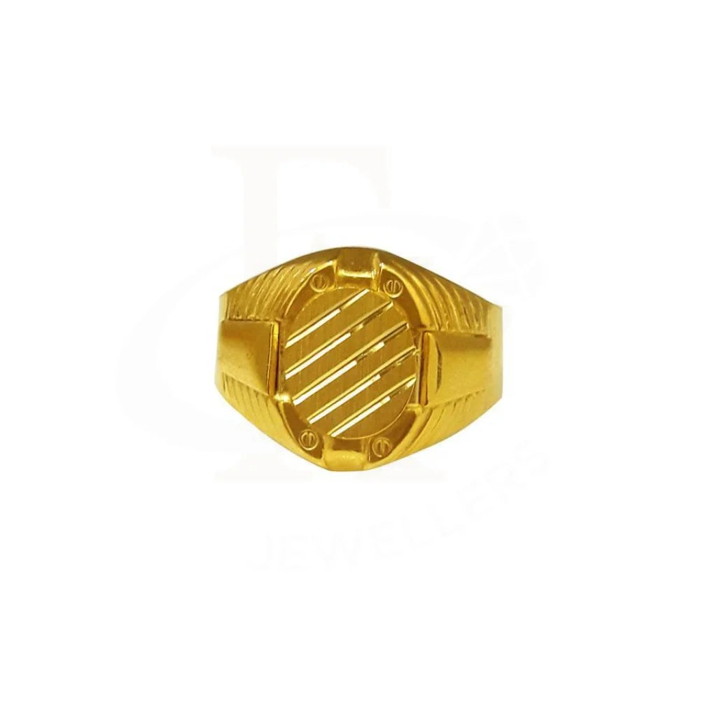 Gold Men's Ring 22KT - FKJRN1835