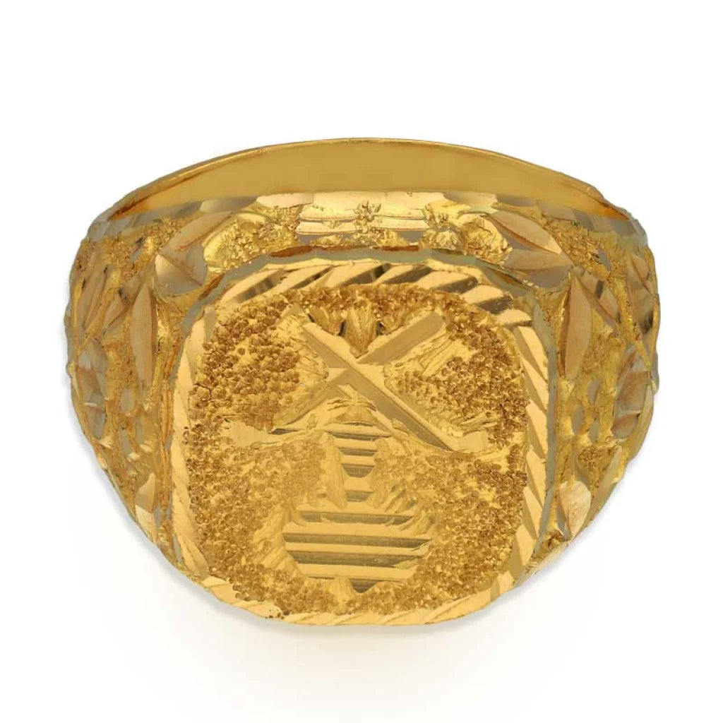 Gold Men's Ring 22KT - FKJRN22K3455