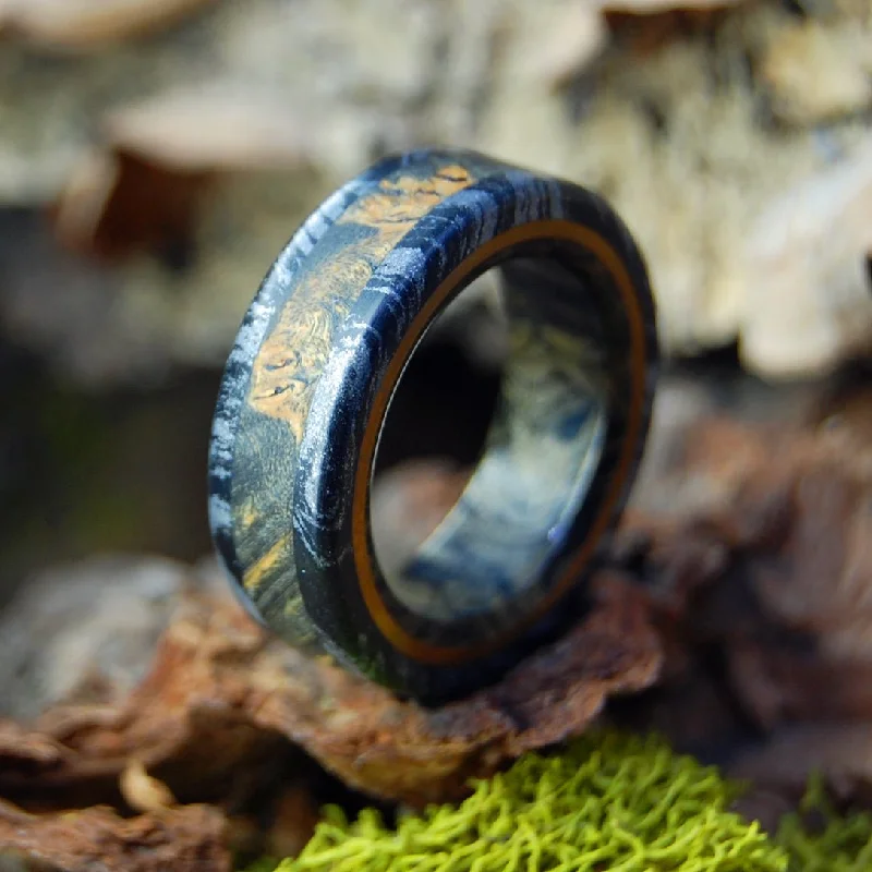 Greek God Dons Bronze | Men's Wood, Bronze & Titanium Wedding Ring