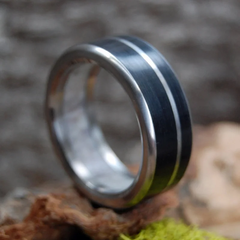 Humble Man Of The Land | Men's Moose Antler, American Bison Horn & Titanium Wedding Ring