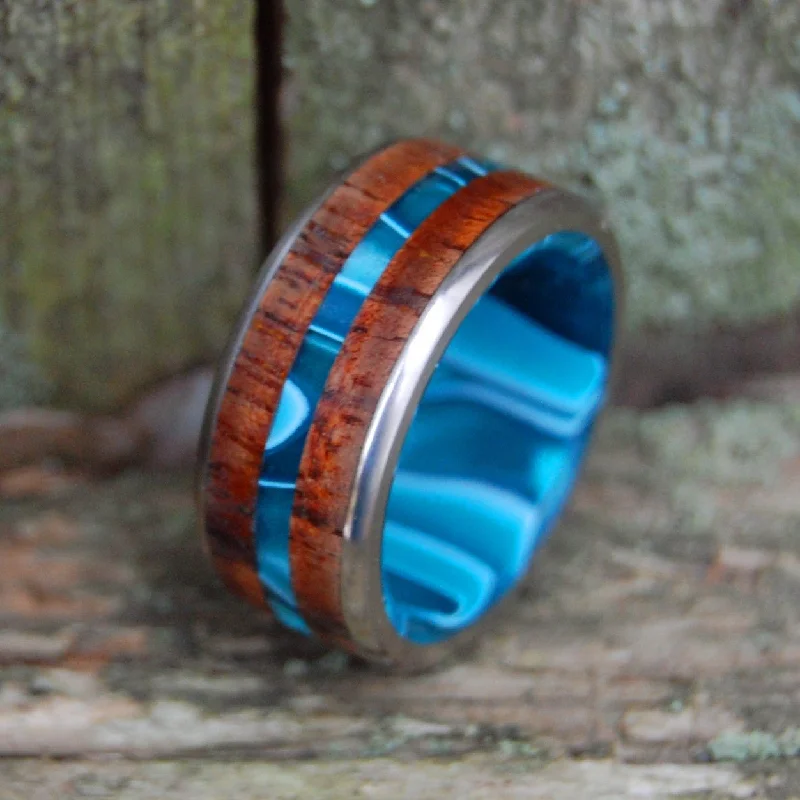 Outrigger | Men's Hawaiian Koa Wood & Titanium Wedding Ring