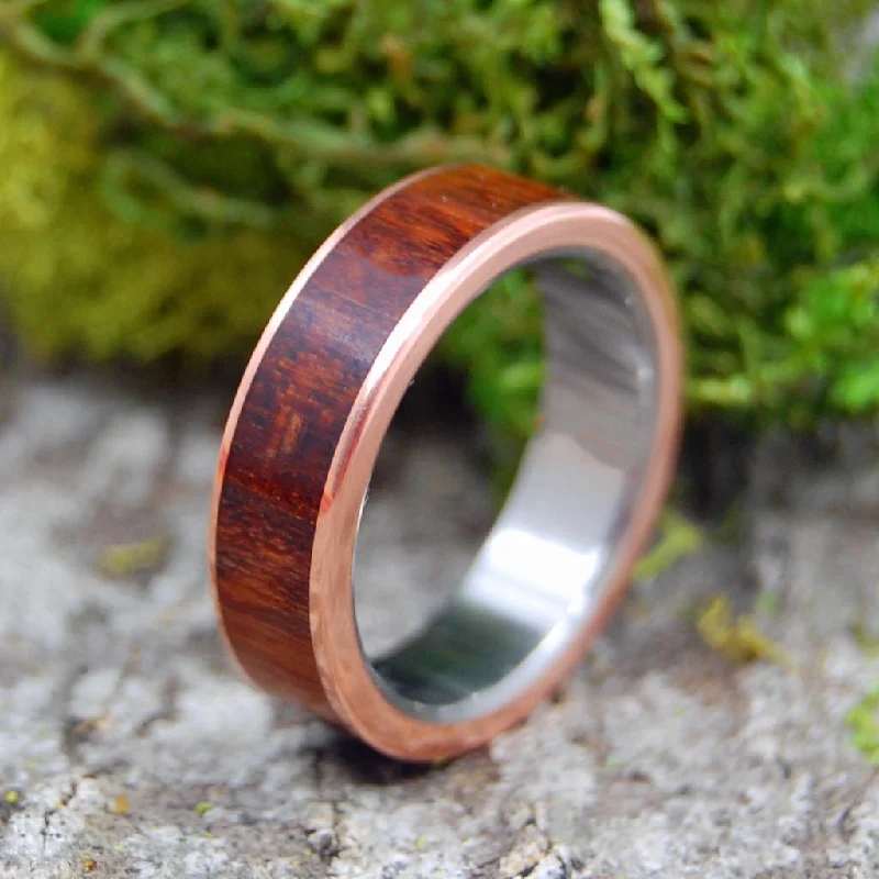 Snakewood Copper | Men's Snakewood, Copper & Titanium Wedding Ring