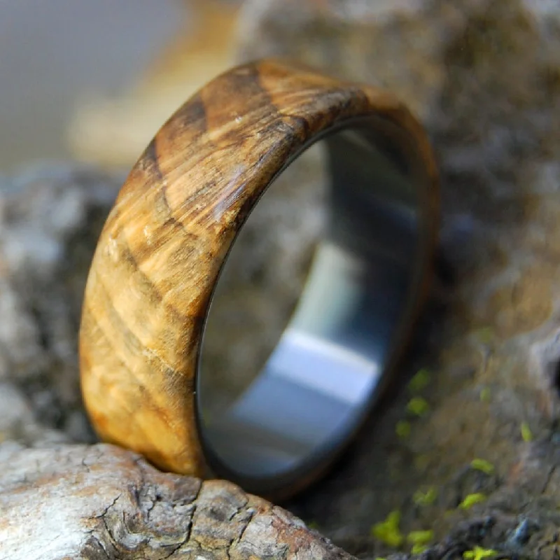 Southeast Cypress King | Men's Cypress Swamp Wood & Titanium Wedding Ring