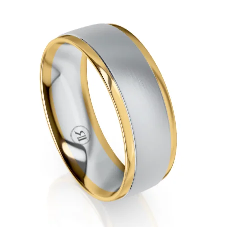 The Carlisle Platinum & Gold Wedding Ring