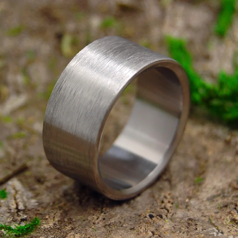 Satin And Naked | Men's Satin & Titanium Wedding Ring