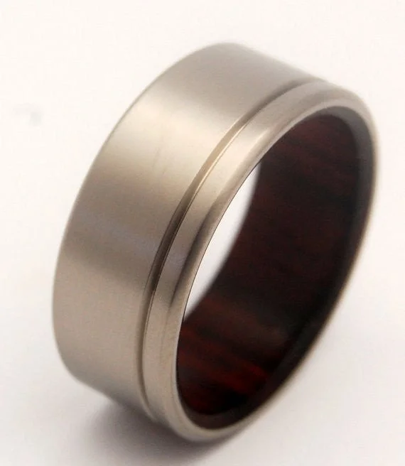 Unfettered | Men's Rosewood & Titanium Wedding Ring