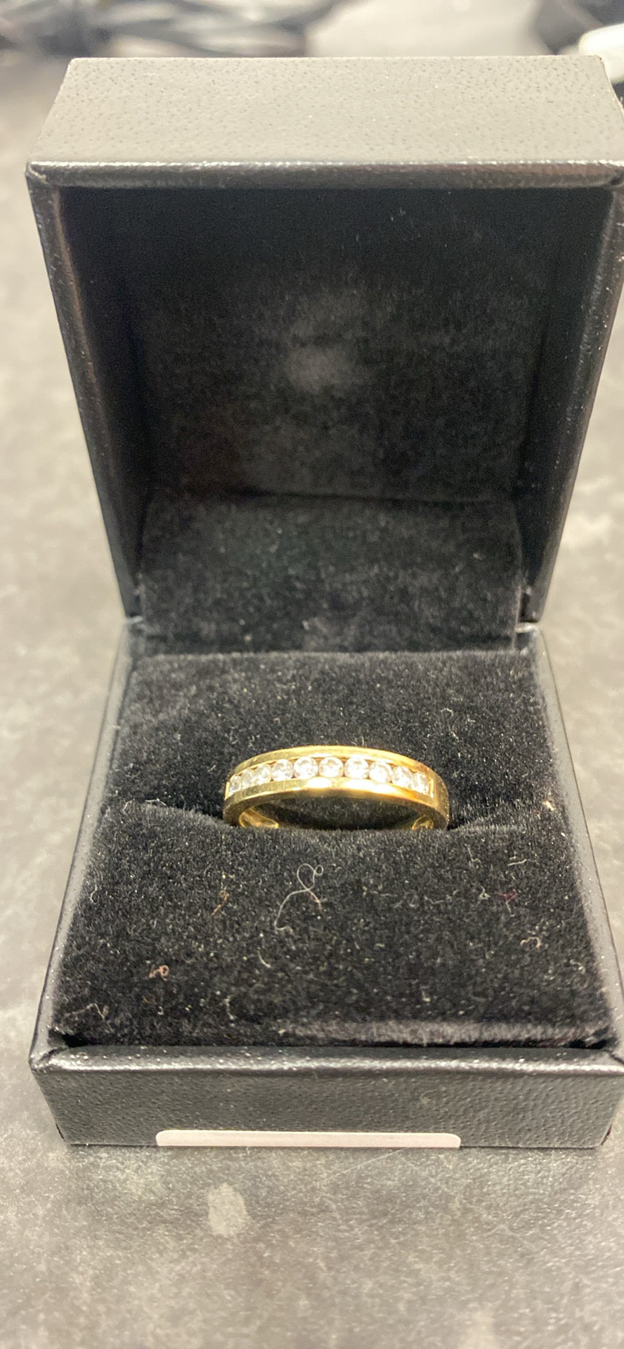 9CT GOLD CZ RING LEIGH STORE