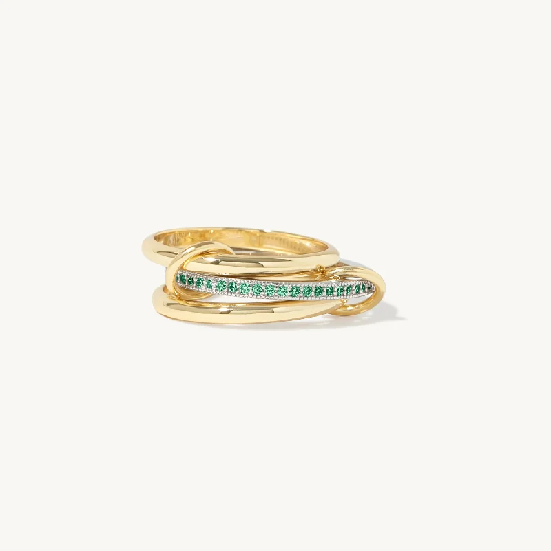 Bellanca Spinner Ring - Emerald Green