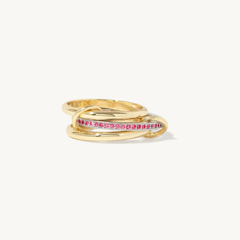 Bellanca Spinner Ring - Ruby Red