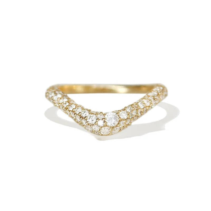 Cobblestone Diamond Mosaic Contour Band