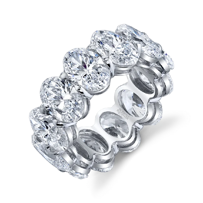 14.51 Carat Oval Cut Eternity Band