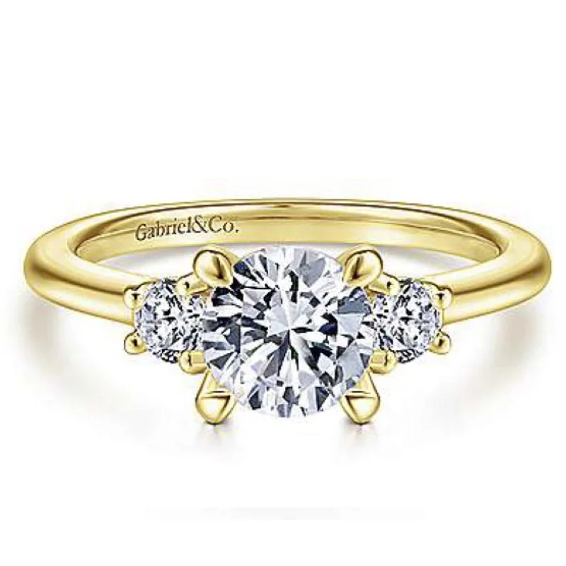 Gabriel 14k Yellow Gold No Ctr D.29TW Ring