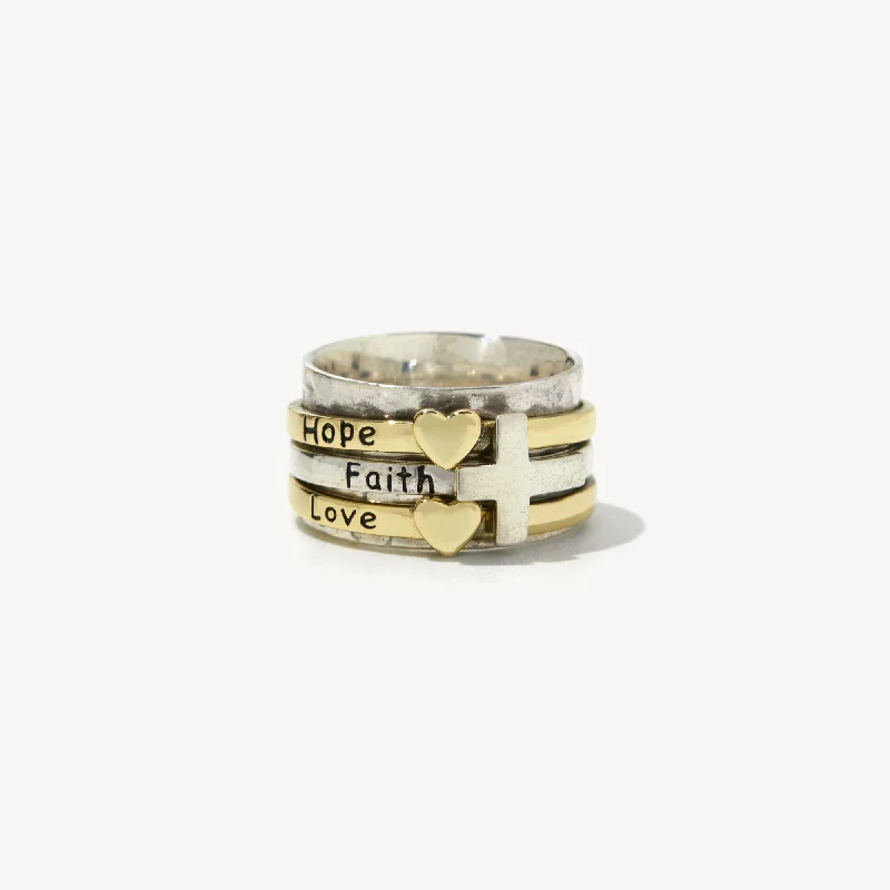 Geonna Cross Spinner Ring