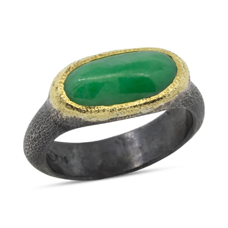 Jadeite Signet Ring