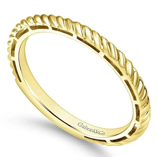 LR4582Y4JJJ 14K YELLOW GOLD STACKABLE LADIES' RING