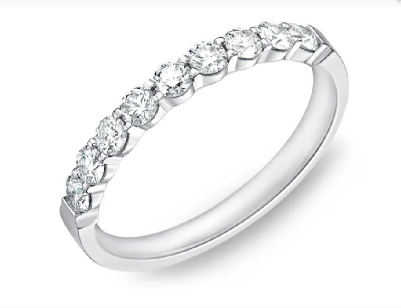 MEMOIRE PETITE PRONG 9 STONE BAND