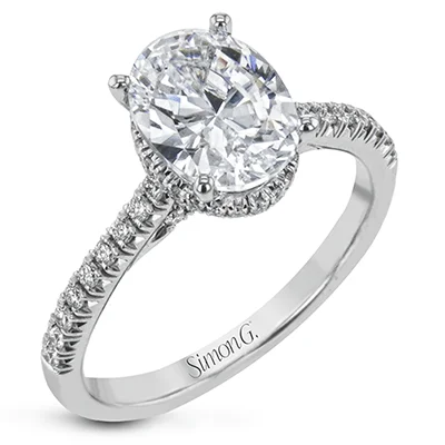 SIMON G 18K GOLD WITH WHITE DIAMOND LR2345 ENGAGEMENT RING