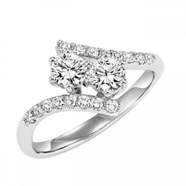 Rhythm of Love - "TWOGETHER" 14KT WHITE GOLD 1/2 ct RING