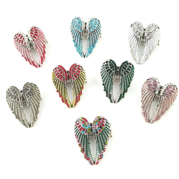 Wholesale Angel Wing Adjustable Alloy Ring