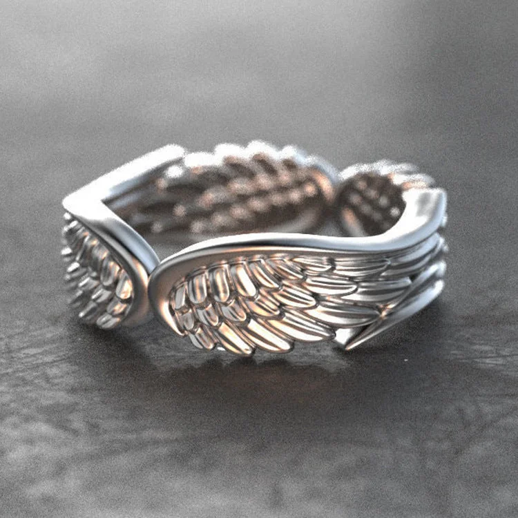 Wholesale Angel Wings Vintage Thai Silver Rings Copper