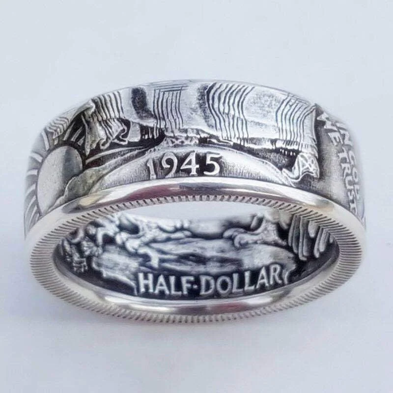 Wholesale Dollar Engraved 1945 Alloy Ring