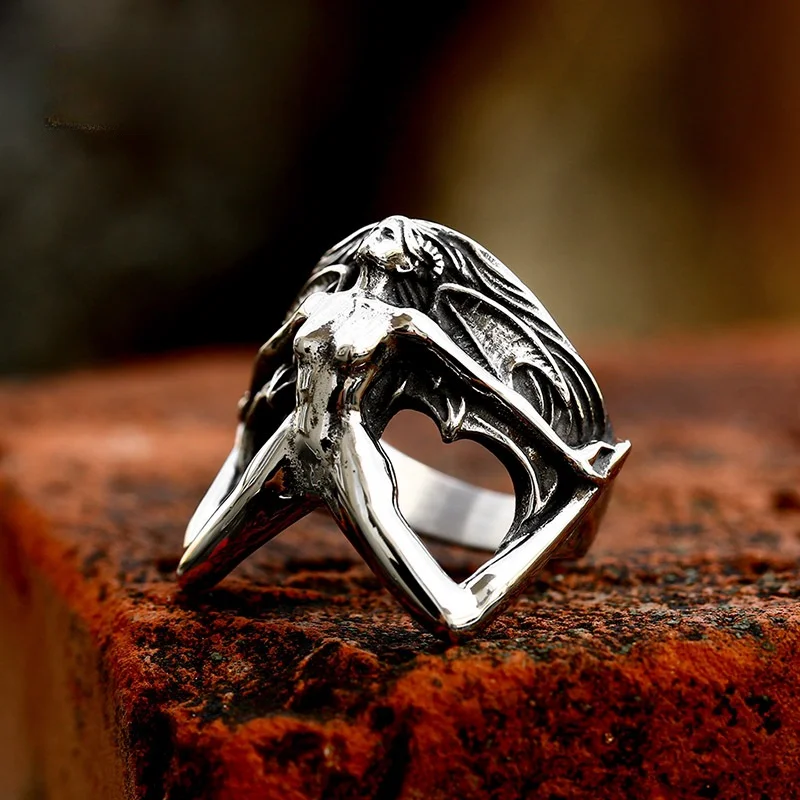 Wholesale Gothic Style Titanium Steel Ring