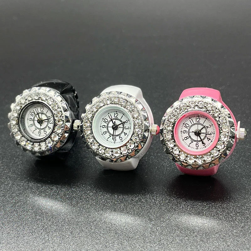 Wholesale Stainless Steel Diamond Ring Watch