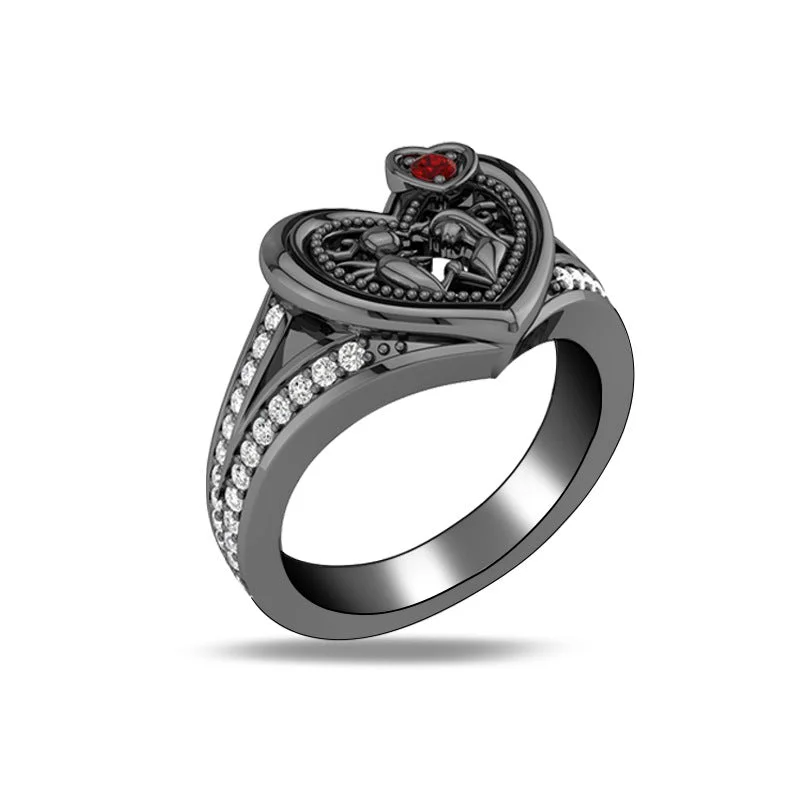 Wholesale Jewelry Valentine Heart Alloy Rings