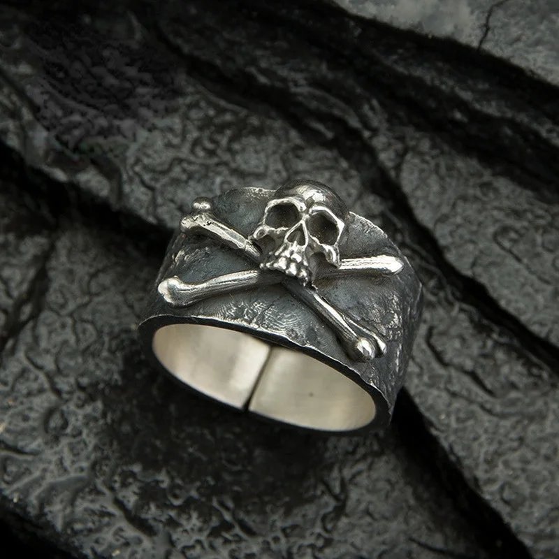 Wholesale Vintage Goth Theme Skull Alloy Rings