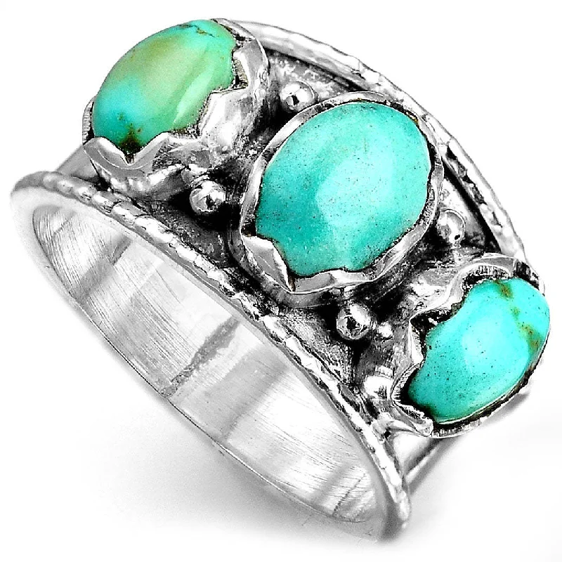 Wholesale Vintage Turquoise Rings Alloy