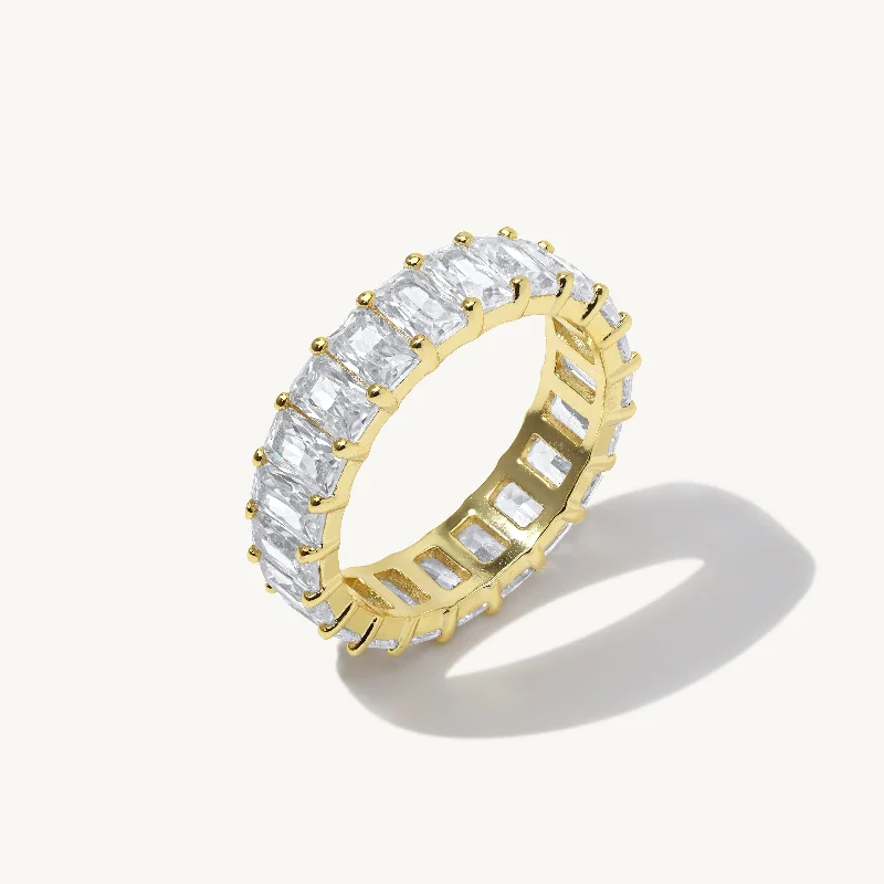 Zosia Baguette Gemstone Ring